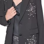 Karl Lagerfeld Karl‎ Lagerfeld Paris Studded Star Blazer Black Size 12 NWT Photo 0