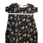 Nine Britton Sklyee black and cream ditzy floral Brush Knit Dress Black 1X Photo 8