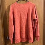 Aerie  Chilled Out Coral French Terry Oversized Sweatshirt Small Photo 2
