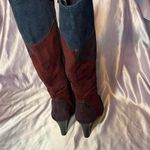 Impo  Page Suedy Stretch Purple Multi boots Faux Suede Knee High Photo 2