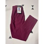 Rafaella Women's Windsor Wine Red Stretch Slim Ankle Pull-On Dress Pant - Size 4 Photo 1