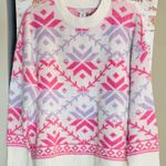 NWT Sincerely Jules Vibrant Pink and Lavender Sweater Size M Photo 0