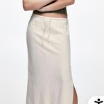 Pull & Bear Long Linen Skirt  Photo 0