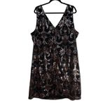 Avenue Black Embellished V Neck Sleeveless Mini Dress Plus Size 24 Photo 6