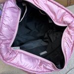 Wildfox Puffy Quilted Zip Top Metallic Colorblock Tote/Shoulder Bag Photo 3