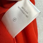 ALC Frank A.L.C. Red Silk Blouse Long Sleeve Wrap Front Top Size 10 READ Photo 5