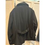 Nuvano Black Double Breasted Pea Coat‎ Jacket Leopard Lining 2X Size XXL Photo 5