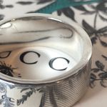 Gucci Sterling Silver Engraved Cigar Band Ring Size 9-1/2 21 NIB Photo 8