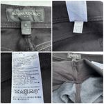 Banana Republic faux leather front black pants. Sz 6 Photo 13