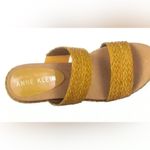 Anne Klein 🆕 Braided Goring Woven Zala Round Toe Wedge Slip On Heeled Sandal 9.5 Photo 5