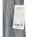 Athleta NWT  Echo Wide Leg Crop Pant Gray Microstripe Size 8 | Travel Pants Photo 2