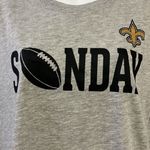 NFL  New Orleans Sunday Football Women’s Short Sleeve Heather Gray T-Shirt-Large Photo 6