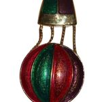 Colorful Enamel Hot Air Balloon Brooch/Pin Gold Photo 1