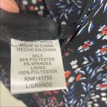 Orange Creek  black floral jumpsuit L Photo 6