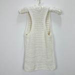 Madewell Crochet Knit Crewneck Sweater Tank Cotton Vest Bright Ivory XS NWT Photo 12