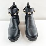 Catherine Malandrino  Rhinestone Studded Ankle Chelsea Boots Black 7.5 Photo 5