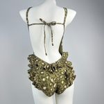 Zimmermann $485 NWT  Ruffled Green Leopard Swimsuit One Piece Size 1 Photo 4