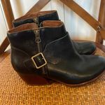 Kork-Ease  Morosita block heel full grain leather black booties size 6 Photo 5