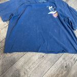 Fifth Sun Women’s XL Blue T-Shirt Short Sleeves Cut Top Skeleton Surfing Floral Photo 3