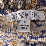 Patrons of Peace Small Tank Top Sleeveless Floral Keyhole Embroidered Ruffled Photo 5