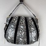 Aimee Kestenberg Tuscany Hobo Purse Shoulder Bag Suede Animal Print Leather Photo 0