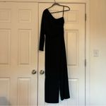 She & Sky NWT  black one shoulder long sleeve wide leg jumpsuit Photo 3