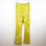 ZARA NWT  Paisley Pull On Flare Pants M Yellow Photo 2