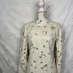 BCBGMAXAZRIA  Jillea Vegan Leather Dress in French‎ Cream Combo Photo 6