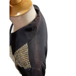 Women's Vintage Joanna Blouse Vest Large Black Photo 5