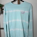 Vineyard Vines  Tie Dye Whale Logo Long Sleeve T Shirt Size Medium Aqua Pink Photo 2