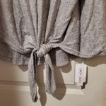 Thyme + Honey Grey Button Accent Side Knot Top 1X Photo 8