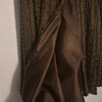 Handmade VINTAGE Elegant Hand Beaded Brown Gold Accent Embellished Jacket Photo 8