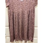 Audrey 3+1 NWT-  Blush Floral V-Neck Baby Doll Mini Dress Large Photo 3