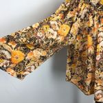 Free People Boho Floral Cool Meadow Printed Top in Midnight Combo Medium NEW Photo 4