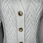 dip Women's Thick Cable Knit Button Cardigan Sweater Cold Weather Plus Size XL White Photo 3
