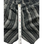 Briggs New York Briggs Linen Black White Striped High Waist Shorts Size Large Boho Chic Hippie Photo 9