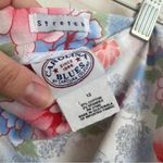 Carolina Blues Stretch Floral Pastel Skirt Unlined Preppy Girly Retro White Size 12 Photo 8