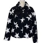 Avec Les Filles With The Girls by  Sherpa Trucker Jacket Women’s Size S Stars Photo 0