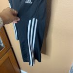 Adidas 3 Stripe Black Crop Pants Size Small Photo 3