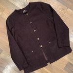 Vintage Womens Brown Suede Blazer Jacket Size 14 Photo 9