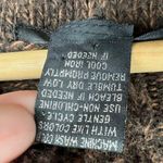 88th & Madison MEDIUM Brown Cable Knit Sweater Sweatshirt Short Roll Photo 7