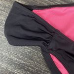 Victoria's Secret PINK Victoria’s Secret Black Shirred Bikini Swim Bathing Suit Bottoms M Photo 2