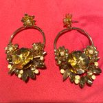 Costume Statement Earrings Gold Photo 5
