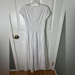 STAUD  Short Sleeve Wells Dress in White 6 Photo 4
