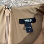 EXPRESS Body Contour Faux Leather Twist Front Midi Dress w/Built-In Shape Wear Photo 10