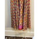 Dharma Imports Vibrant Floral Silk Blend Midi Dress Size Large/XL‎ Photo 4