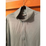 Title Nine  Muted Blue/Green 3/4 zip pull over w/funnel neck XL Photo 4
