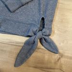 J.Crew J. By  Light Blue Long Sleeve Soft Sweater With Tie On Bottom- Size Small Photo 8