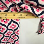 Talbots  Top Womens Small Navy Geometric Preppy Retro Mod Office Chic Blouse NWT Photo 4