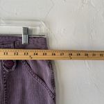 st. john's bay Pants Vintage 8 Purple Wide Leg High Rise Cotton Utility Pockets Photo 3